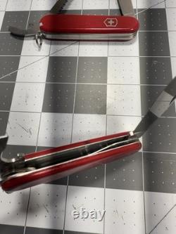 Victorinox Swiss Army Folding Pocket Knife Lumberjack 84MM LOT OF 2 Rare Retired