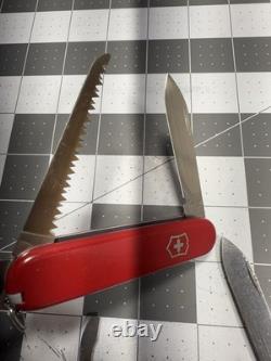 Victorinox Swiss Army Folding Pocket Knife Lumberjack 84MM LOT OF 2 Rare Retired