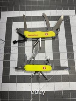 Victorinox Swiss Army Folding Pocket Knife Stay Glow Rescue & Climber LOT OF 2