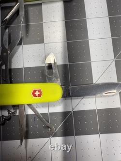 Victorinox Swiss Army Folding Pocket Knife Stay Glow Rescue & Climber LOT OF 2