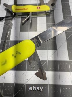 Victorinox Swiss Army Folding Pocket Knife Stay Glow Rescue & Climber LOT OF 2