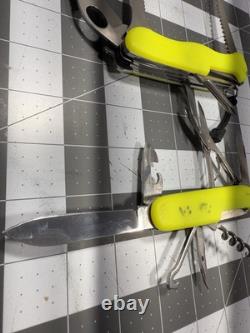 Victorinox Swiss Army Folding Pocket Knife Stay Glow Rescue & Climber LOT OF 2
