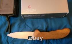 Victorinox Swiss Army Hunter Pro Folding Knife, Wood with Pouch