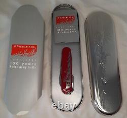 Victorinox Swiss Army Knife 100th Anniversary Spartan 1897-1997 New in Tin