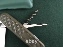 Victorinox Swiss Army Knife 108mm Olive Green Discontinued & Very Collectible