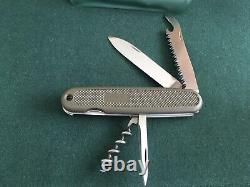 Victorinox Swiss Army Knife 108mm Olive Green Discontinued & Very Collectible