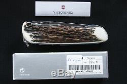 Victorinox Swiss Army Knife 111mm 4 Layer with Staghorn Scales