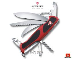Victorinox Swiss Army Knife 130mm RangerGrip 57 Red/Black Pocket Tools 0.9583. MC