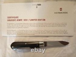Victorinox Swiss Army Knife 1891 Soldier 125th Heritage Series Rare Collectible