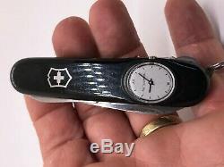 Victorinox Swiss Army Knife BLACK TIMEKEEPER Roman numerals vintage nice