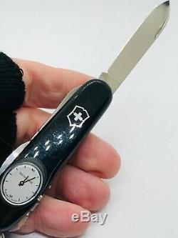 Victorinox Swiss Army Knife BLACK TIMEKEEPER Roman numerals vintage nice