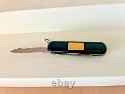 Victorinox Swiss Army Knife Black With 24k 1 Gram Gold Ingot