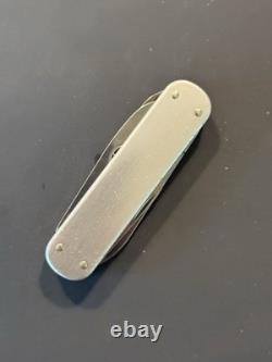 Victorinox Swiss Army Knife Cigar Cutter Punch 74mm Silver Used Rare
