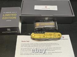 Victorinox Swiss Army Knife Climber Gold Limited Edition 2016