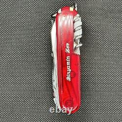 Victorinox Swiss Army Knife Cybertool Lite Ruby Red Translucent Scales + pouch