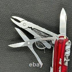 Victorinox Swiss Army Knife Cybertool Lite Ruby Red Translucent Scales + pouch
