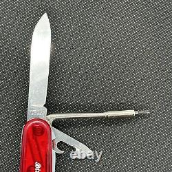 Victorinox Swiss Army Knife Cybertool Lite Ruby Red Translucent Scales + pouch