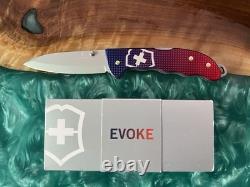 Victorinox Swiss Army Knife Evoke Hunter Pro Alox Red Blue 0.9415. D221 Open Box