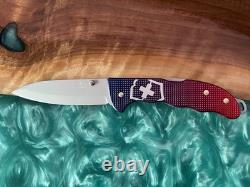 Victorinox Swiss Army Knife Evoke Hunter Pro Alox Red Blue 0.9415. D221 Open Box