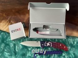 Victorinox Swiss Army Knife Evoke Hunter Pro Alox Red Blue 0.9415. D221 Open Box