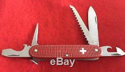 Victorinox Swiss Army Knife Farmer Alox Red Old Cross Knife