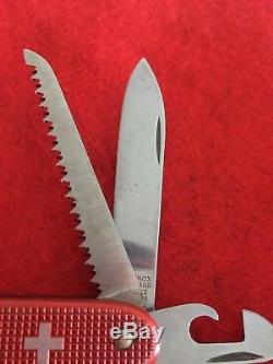 Victorinox Swiss Army Knife Farmer Alox Red Old Cross Knife