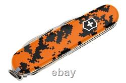 Victorinox Swiss Army Knife Hiker Blaze Orange Digital Camo DLT Exclusive