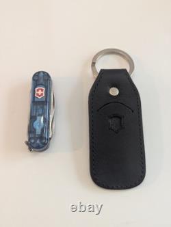 Victorinox Swiss Army Knife Midnite Manager Ice Blue + Sheath Discontinued