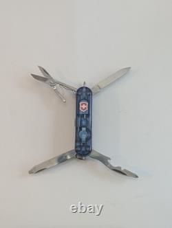 Victorinox Swiss Army Knife Midnite Manager Ice Blue + Sheath Discontinued