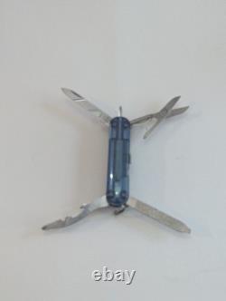 Victorinox Swiss Army Knife Midnite Manager Ice Blue + Sheath Discontinued