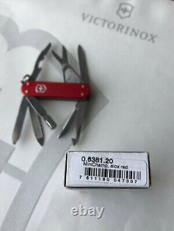 Victorinox Swiss Army Knife Minichamp Alox Red New Boxed 0.6381.20