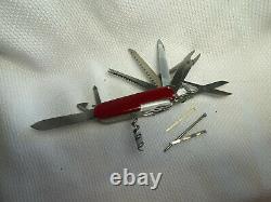 Victorinox Swiss Army Knife Officer Suiss 1980-2005 14 Tool Multi Tool In Box