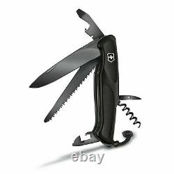 Victorinox Swiss Army Knife Onyx Black Ranger 55, 130mm, 0.9563. C31P, New In Box