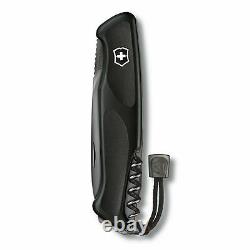 Victorinox Swiss Army Knife Ranger Grip 55 Onyx Black Collection -New In Box