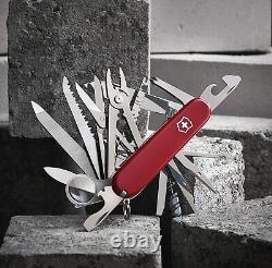 Victorinox Swiss Army Knife Red Multitool 33 Functions Scissor Screwdriver 91 MM