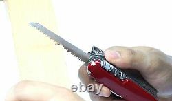 Victorinox Swiss Army Knife Red Multitool 33 Functions Scissor Screwdriver 91 MM