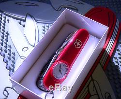 Victorinox Swiss Army Knife Red Roman Supertimer Swisschamp pristine great box