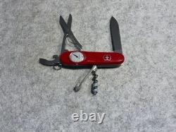 Victorinox Swiss Army Knife Red Timekeeper 91mm Roman Numerals Mint With Pouch