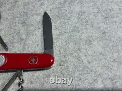 Victorinox Swiss Army Knife Red Timekeeper 91mm Roman Numerals Mint With Pouch