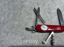 Victorinox Swiss Army Knife Red Timekeeper 91mm Roman Numerals Mint With Pouch