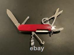 Victorinox Swiss Army Knife Red Yeoman Very Clean Rare 91mm