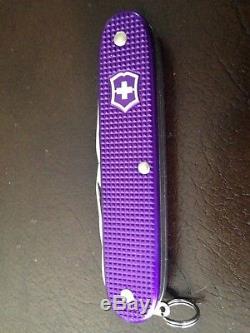 Victorinox Swiss Army Knife SMS Purple NIB Rare Alox Farmer