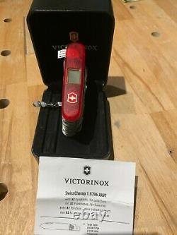 Victorinox Swiss Army Knife, Swisschamp XAVT, Ruby Red, 1.6795. XAVT, New In Box