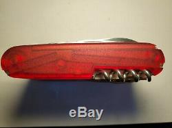 Victorinox Swiss Army Knife, Swisschamp XAVT, Ruby Red, 1.6795. XAVT, Used