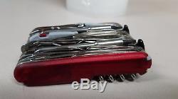 Victorinox Swiss Army Knife, Swisschamp XAVT, Ruby Red Knife WAS NEVER USED