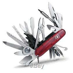 Victorinox Swiss Army Knife Swisschamp XLT Ruby Red Knives 53504 NEW