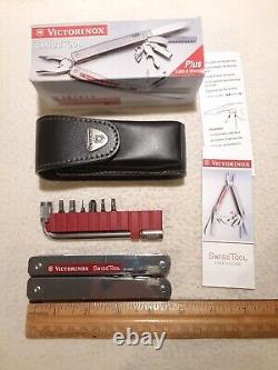 Victorinox Swiss Army Knife Swisstool Plus 6 Bits & Wrench New W Box & Paper