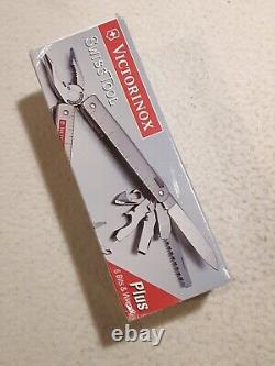 Victorinox Swiss Army Knife Swisstool Plus 6 Bits & Wrench New W Box & Paper