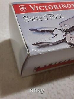 Victorinox Swiss Army Knife Swisstool Plus 6 Bits & Wrench New W Box & Paper