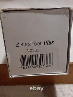 Victorinox Swiss Army Knife Swisstool Plus 6 Bits & Wrench New W Box & Paper